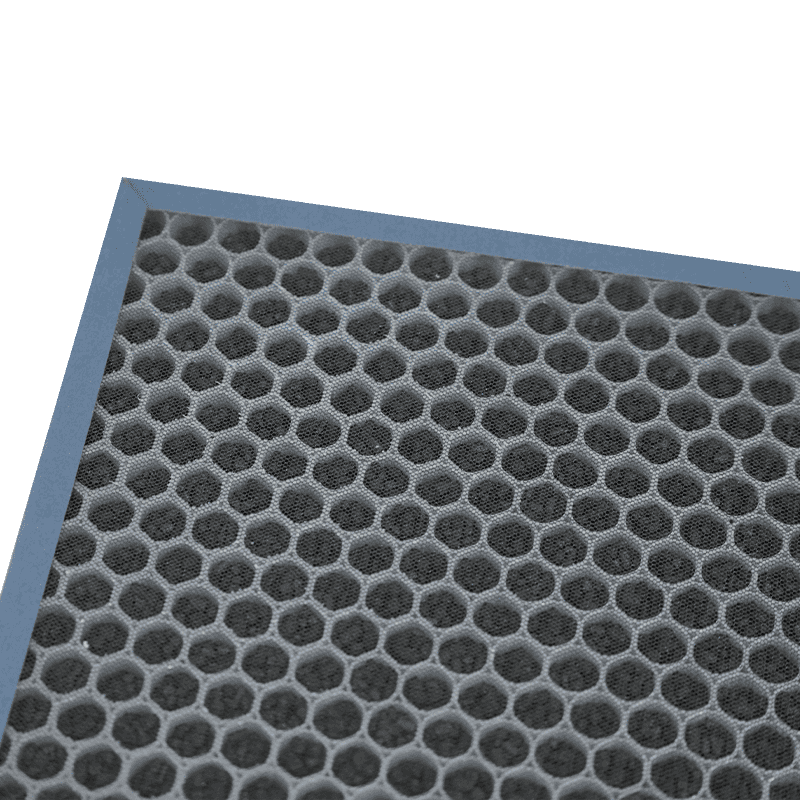 Filtre à charbon actif granulaire à pores en nid d'abeille